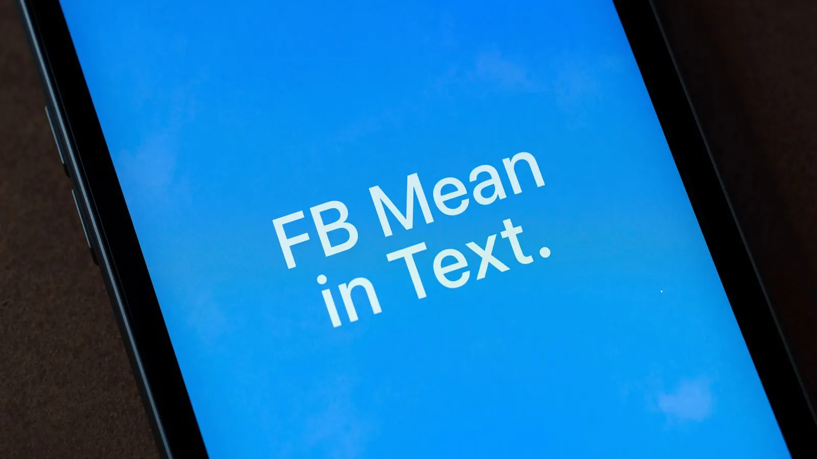 FB Mean in Text