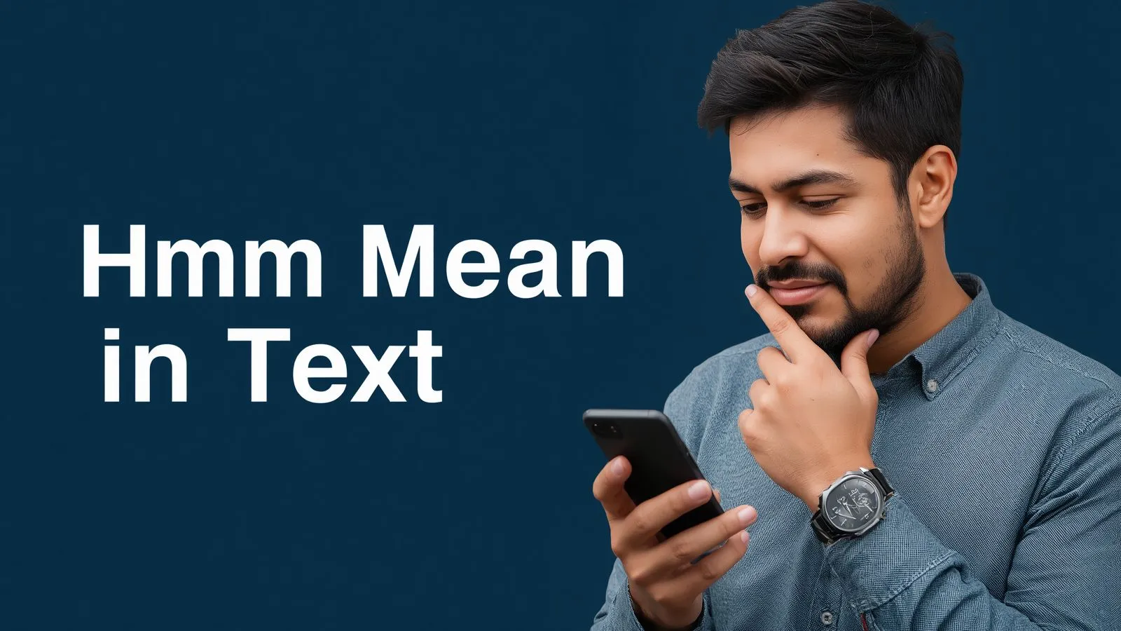 Hmm Mean in Text