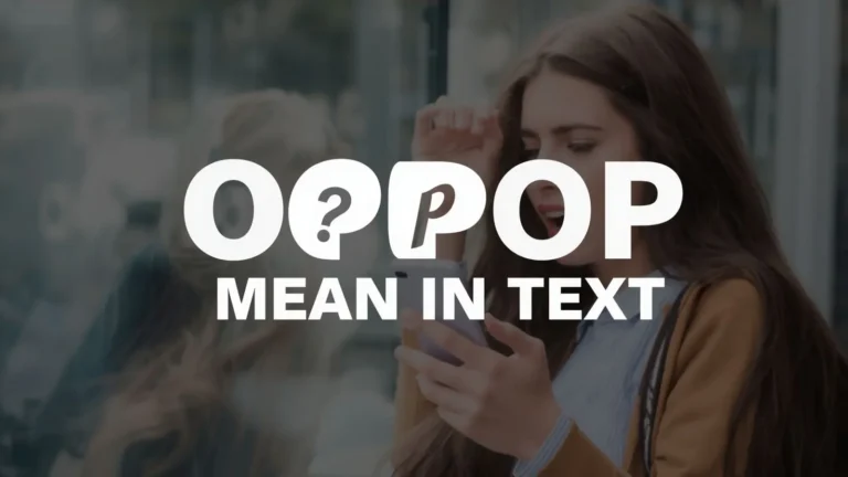 Oop Mean in Text