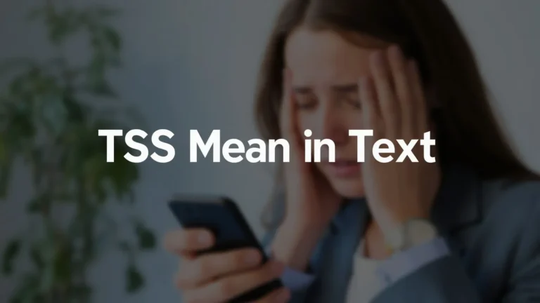 TSS Mean in Text