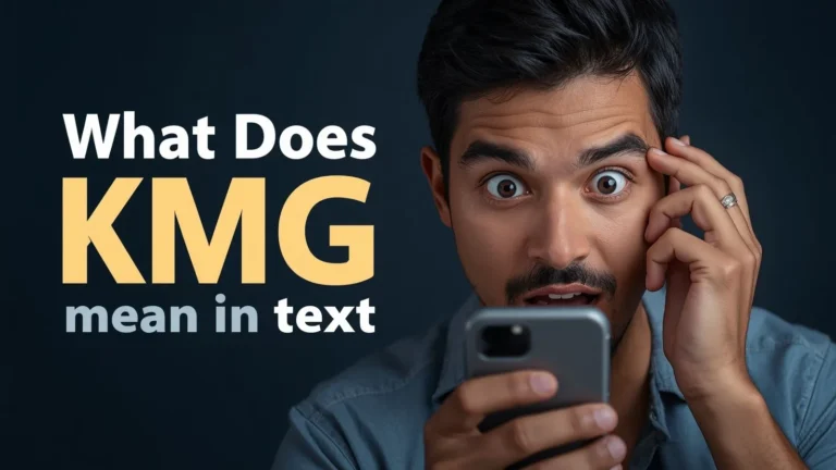 What Does KMG Mean in Text