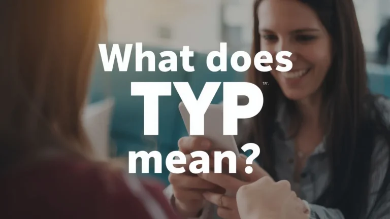 What Does TYP Mean in Text