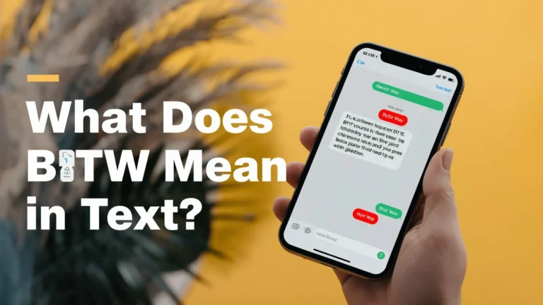 What Does BTW Mean in Text