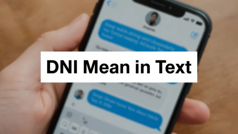 What Does DNI Mean in Text