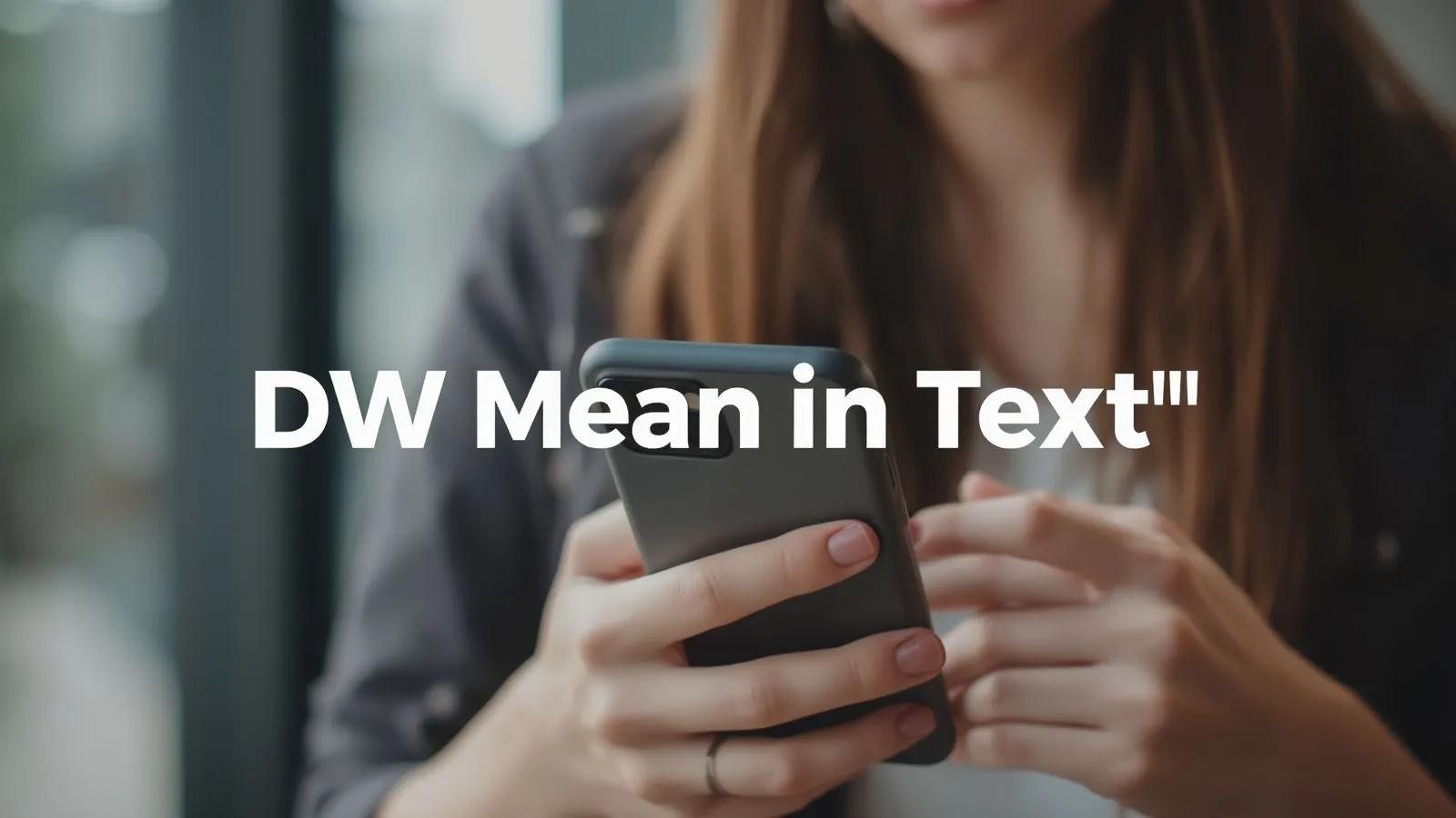 What Does DW Mean in Text