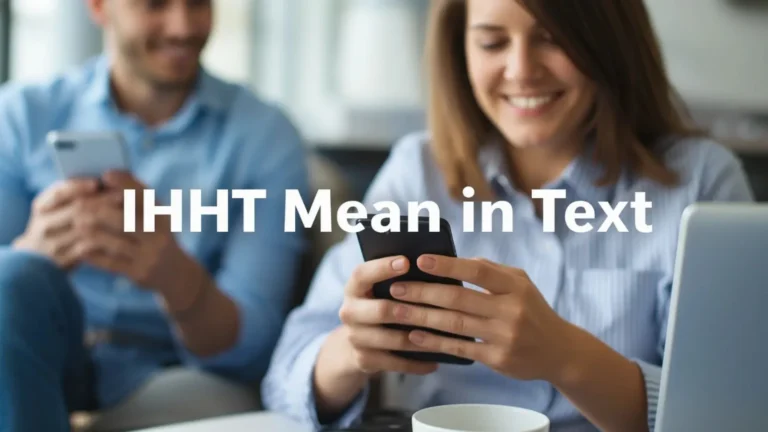 What Does IHHT Mean in Text