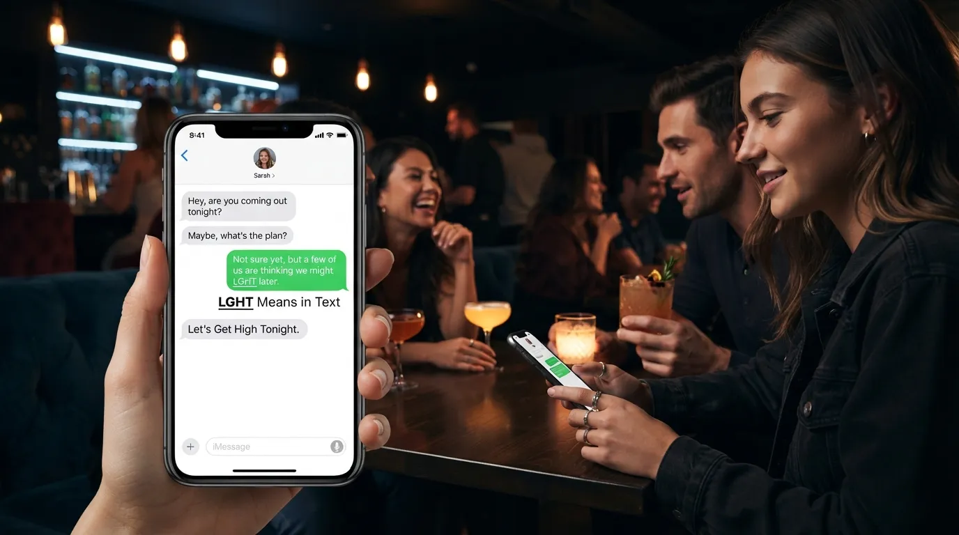 What Does LGHT Mean in Text