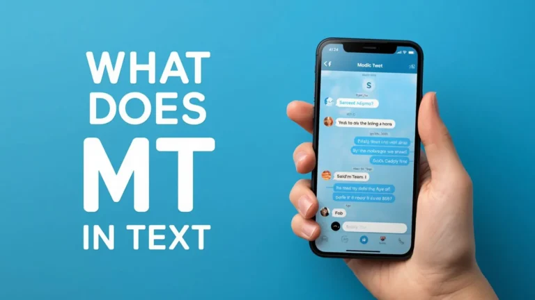 What Does MT Mean in Text
